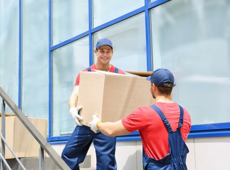 Local commercial moving vehicle near office premises in Ardleighgreen