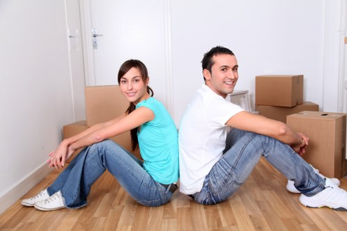 Household items being loaded for a local Ardleighgreen move