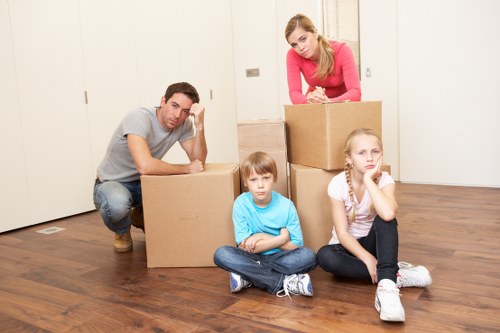 Commercial moving truck service supporting office or business relocation