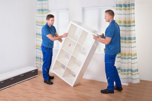 Organised packing materials prepared for a home relocation in Ardleighgreen