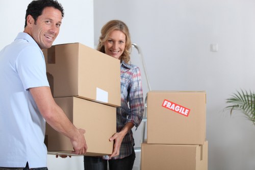 Packing and handling household items during a move